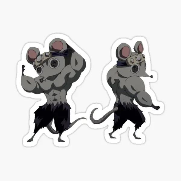 Muscle Mice  5PCS Stickers for Car Stickers Room Laptop Anime Decor  Background Home Cute Water Bottles Window Decor